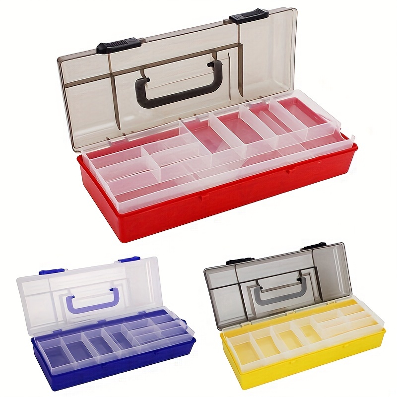 Organize Fishing Trip Portable Double layer Tackle Box! - Temu