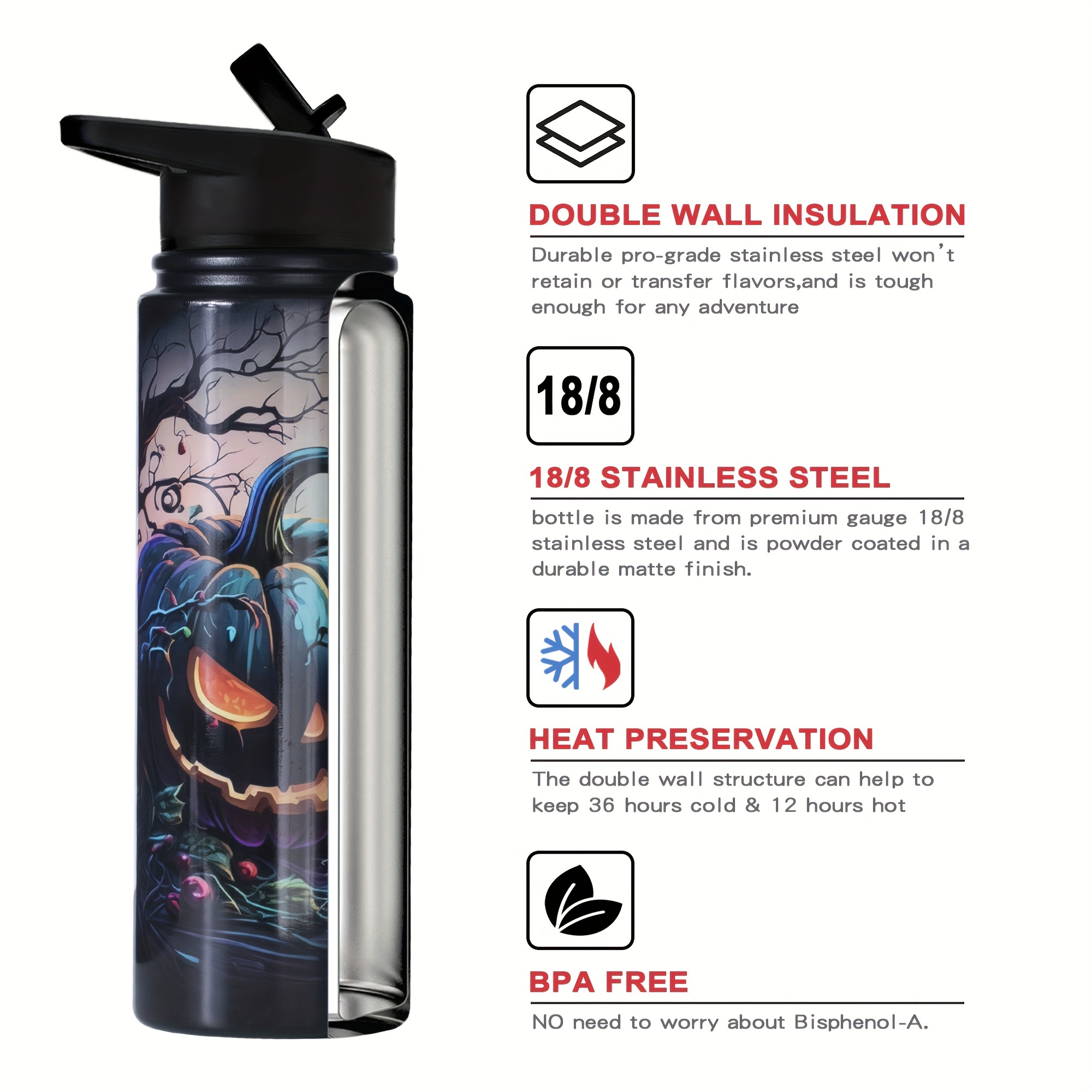 Double Insulated Stainless Steel Water Bottle Basketball - Temu