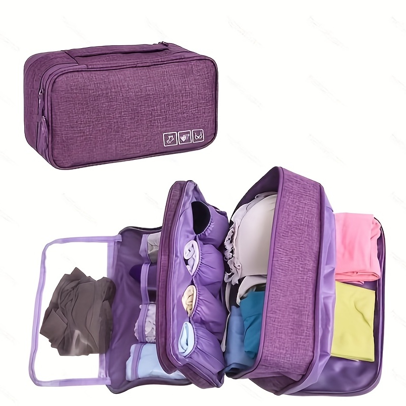 Underwear Panties Socks Sorting Storage Bag Organizer, Foldable Mesh  Divider Bag with 9/12 Storage Compartments 
