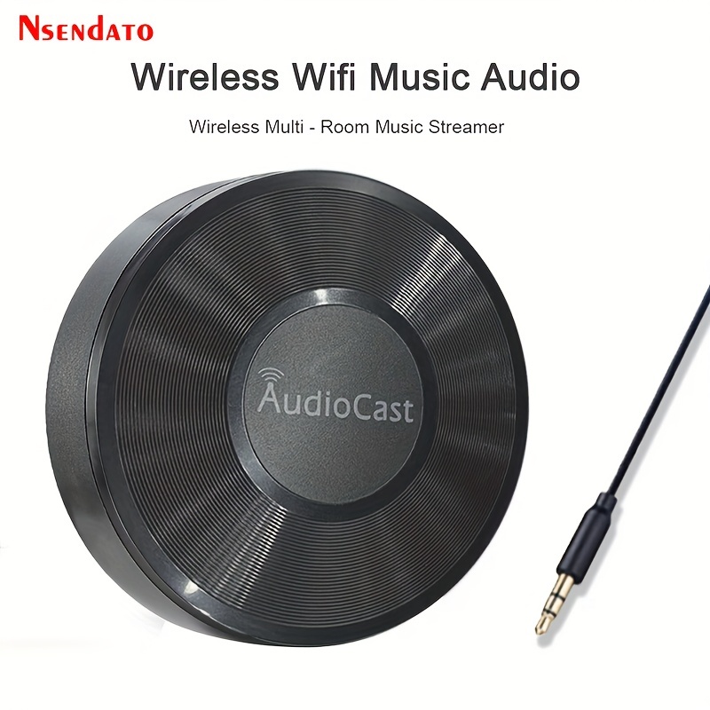 Wireless Music Streamer WIFI Receiver Audio to Speaker Room DLNA Airplay  Adapter