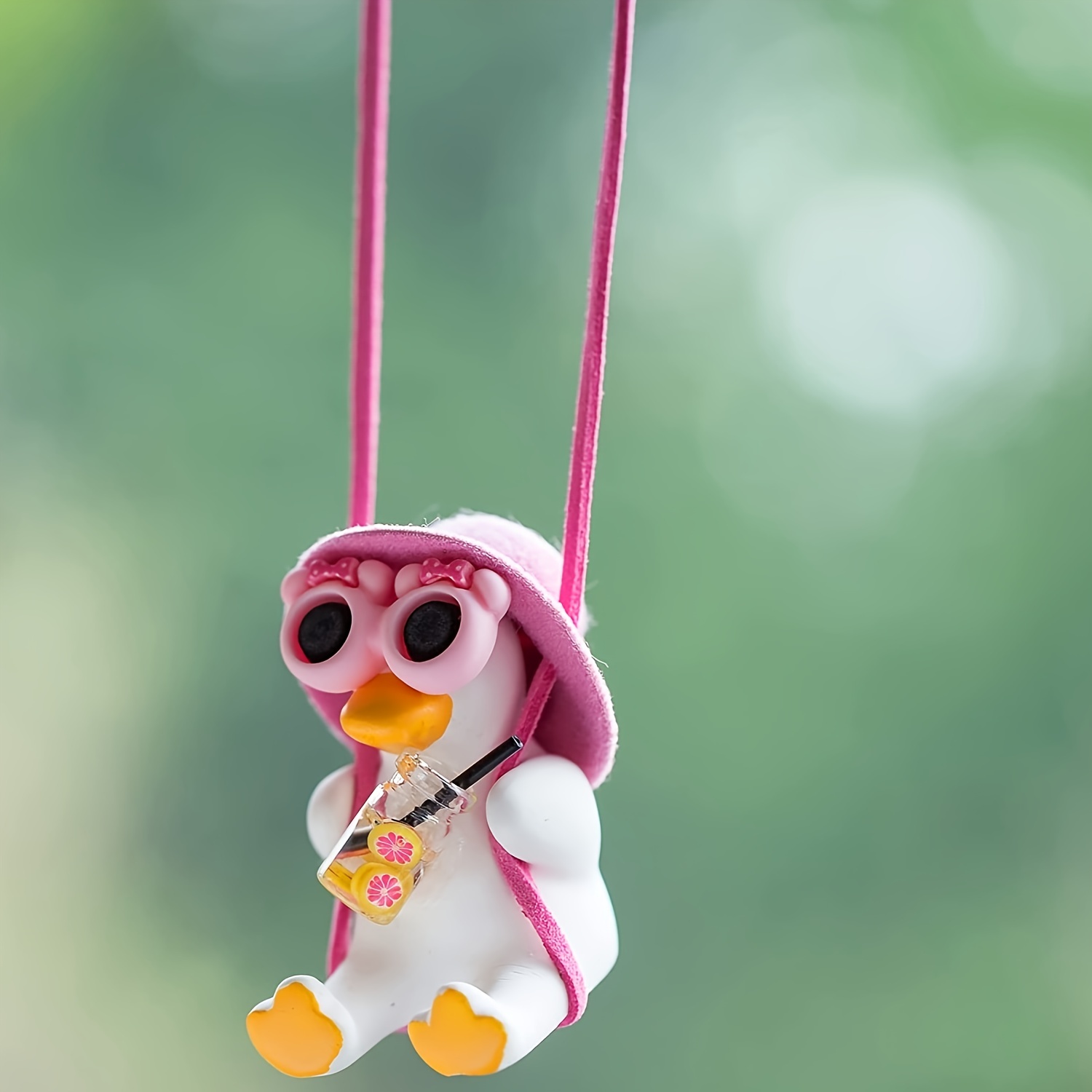  Yohooo Swinging Duck Car Hanging Ornament,Car Mirror Hanging  Accessories,Cute Things Under 10 Dollars,Car Ornaments for Rear View  Mirror，Accesorios para carro (Four) : Toys & Games