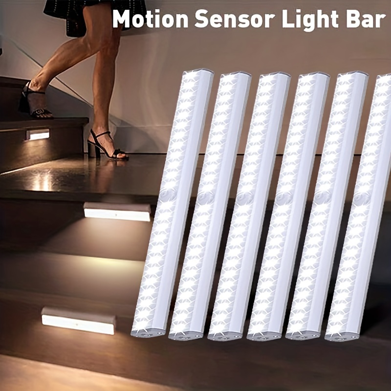 Luces Led Debajo Gabinete Sensor Movimiento Recargable - Temu