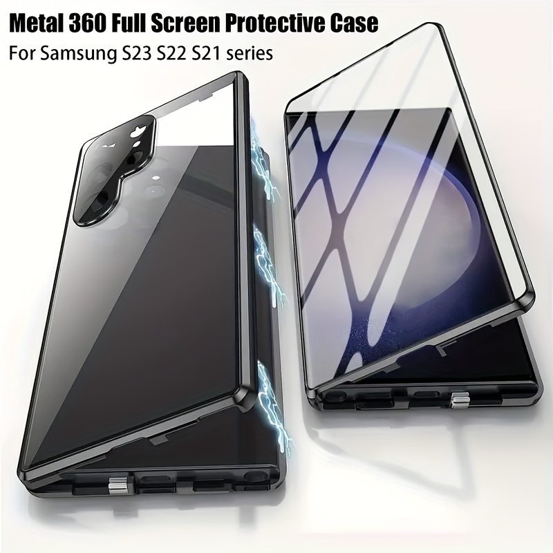 Protector de pantalla para Samsung Galaxy S24 Ultra S23 Ultra S23 FE S22  S21 A15 A54 HD, Pantalla Completa templada, cubierta antiarañazos, paquete  de 3