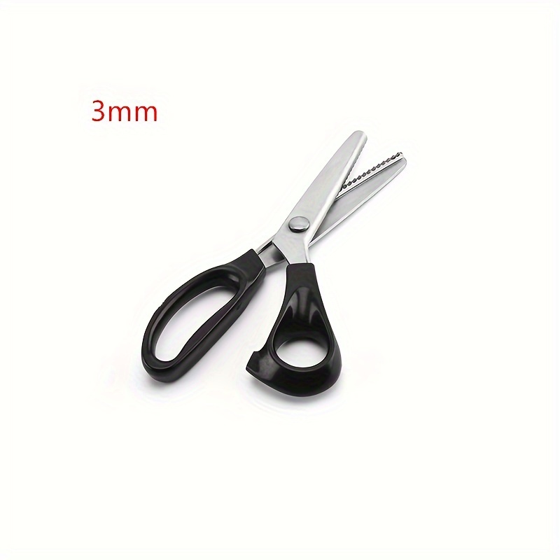 Pinking Shears, Stainless Steel Dressmaking Fabric Decorative Edge Pinking  Shears Scissors Clipper Paper Craft Zig Zag/Scallop Cut 3/5/ 7mm (Scallop