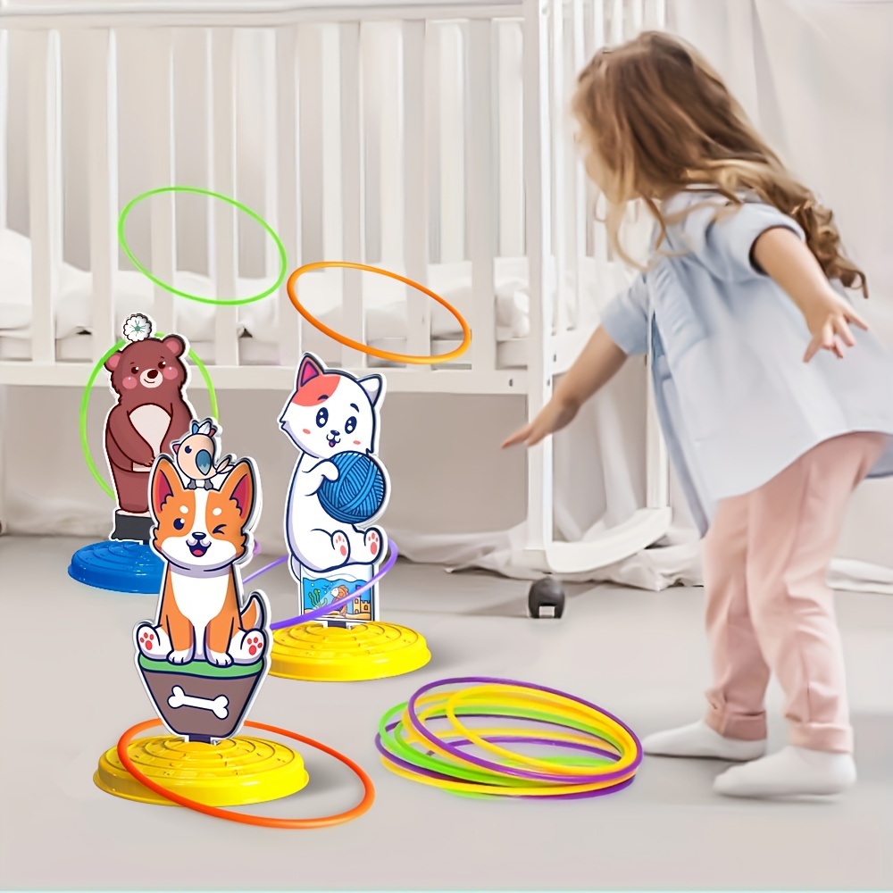 Children Ring Toss Game Outdoor Indoor Games Toys  Set Throwing Rings  Children - Toy Sports - Aliexpress