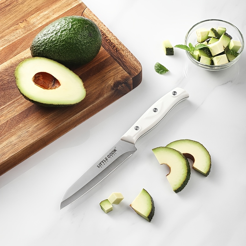 ZHEN - Paring Knife for Peeling Slicing Coring Fruits and Vegetables -  7-11/16 - Damascus - Unfinished Kit