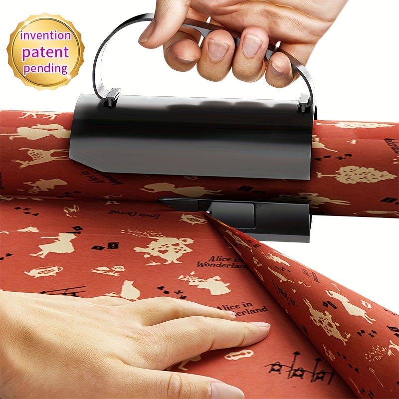 Christmas Gift Wrapping Paper Cutter With Handle Manual Sliding