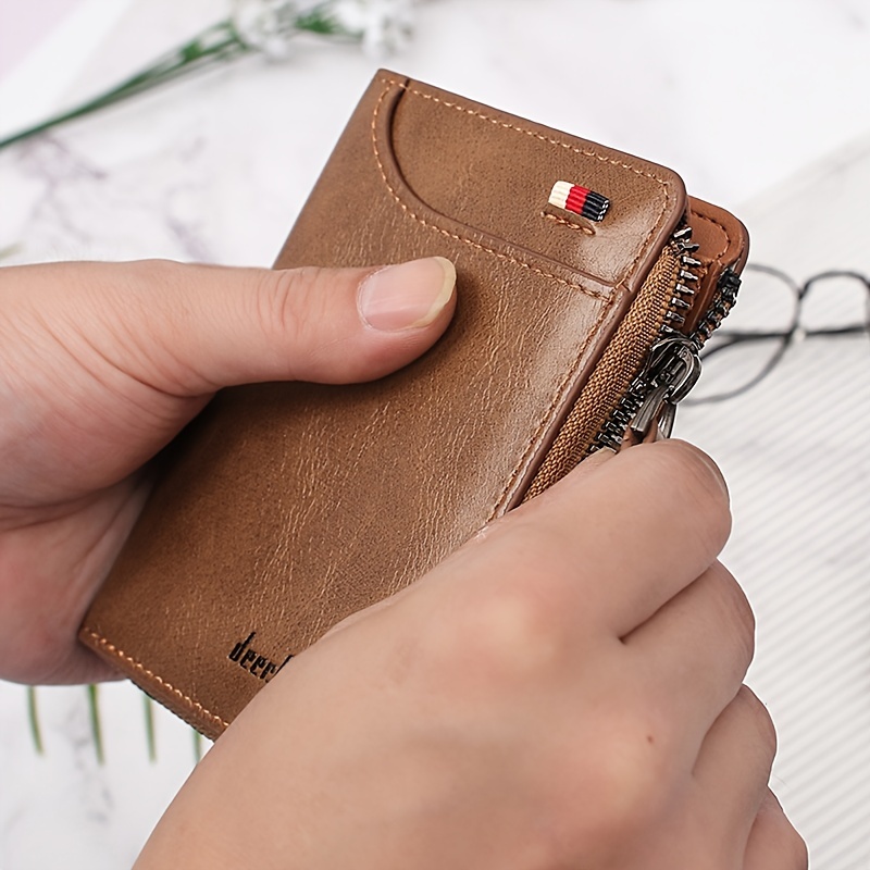 Retro Men's Large Capacity Wallet PU Leather Wallet