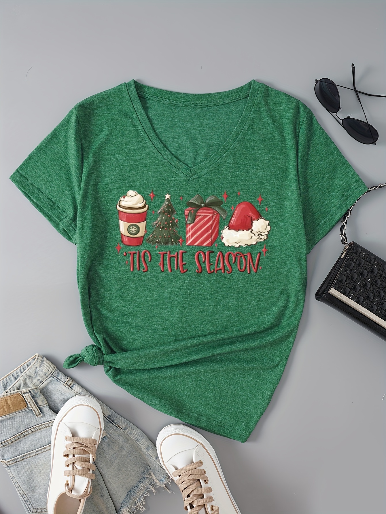 Green Monster Grinch Short Sleeve T Shirt O-Neck Casual Streetwear