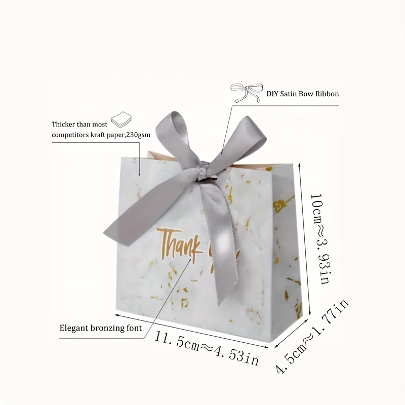 Cardboard PURSE package gift DIY 2 sets white black ribbon