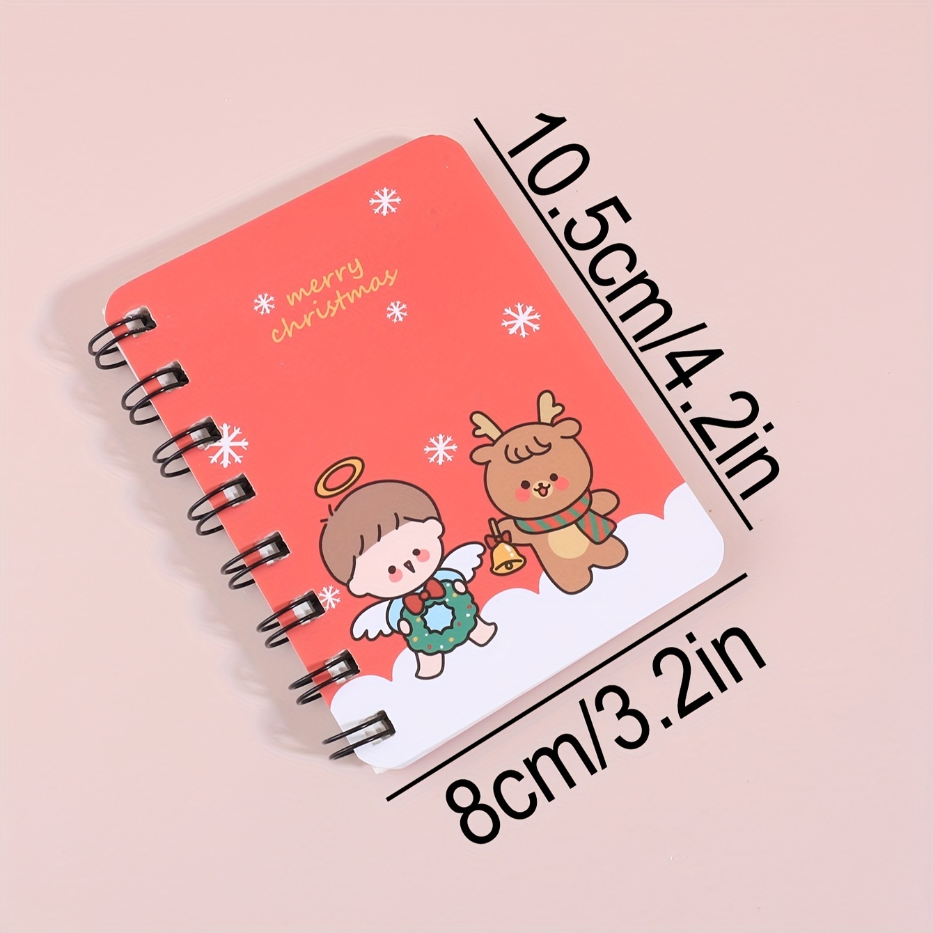 Creative Cartoon Christmas Theme Coil Book Christmas Student Gift