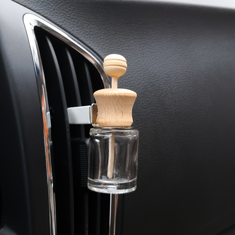 Bouteille de parfum pour voiture, bouchon carré Transparent de 8ML,  pendentif pour voiture