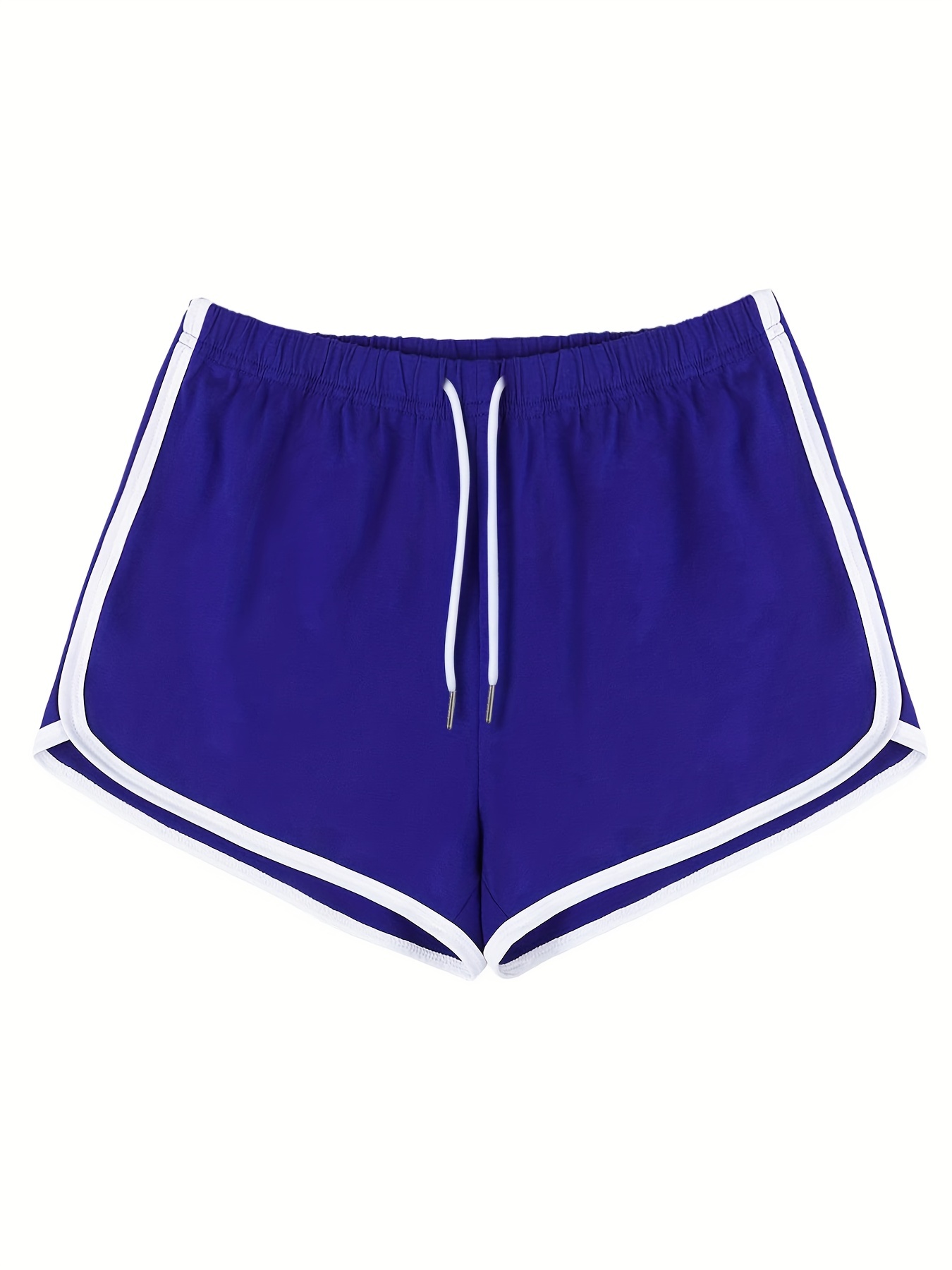 Womens Shorts Women's Workout Running Shorts Elastic High Waisted Athletic  Shorts Yoga Sport Gym Shorts Short, Dark Blue, M 