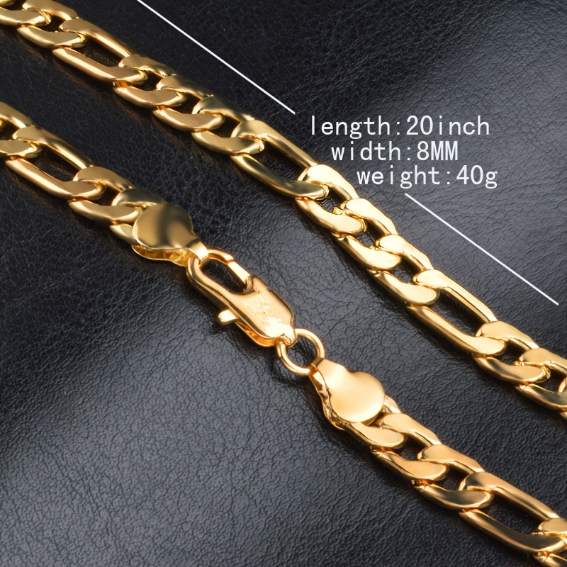 Fashion Gold plated Side Body Flat Chain Necklace Jewelry