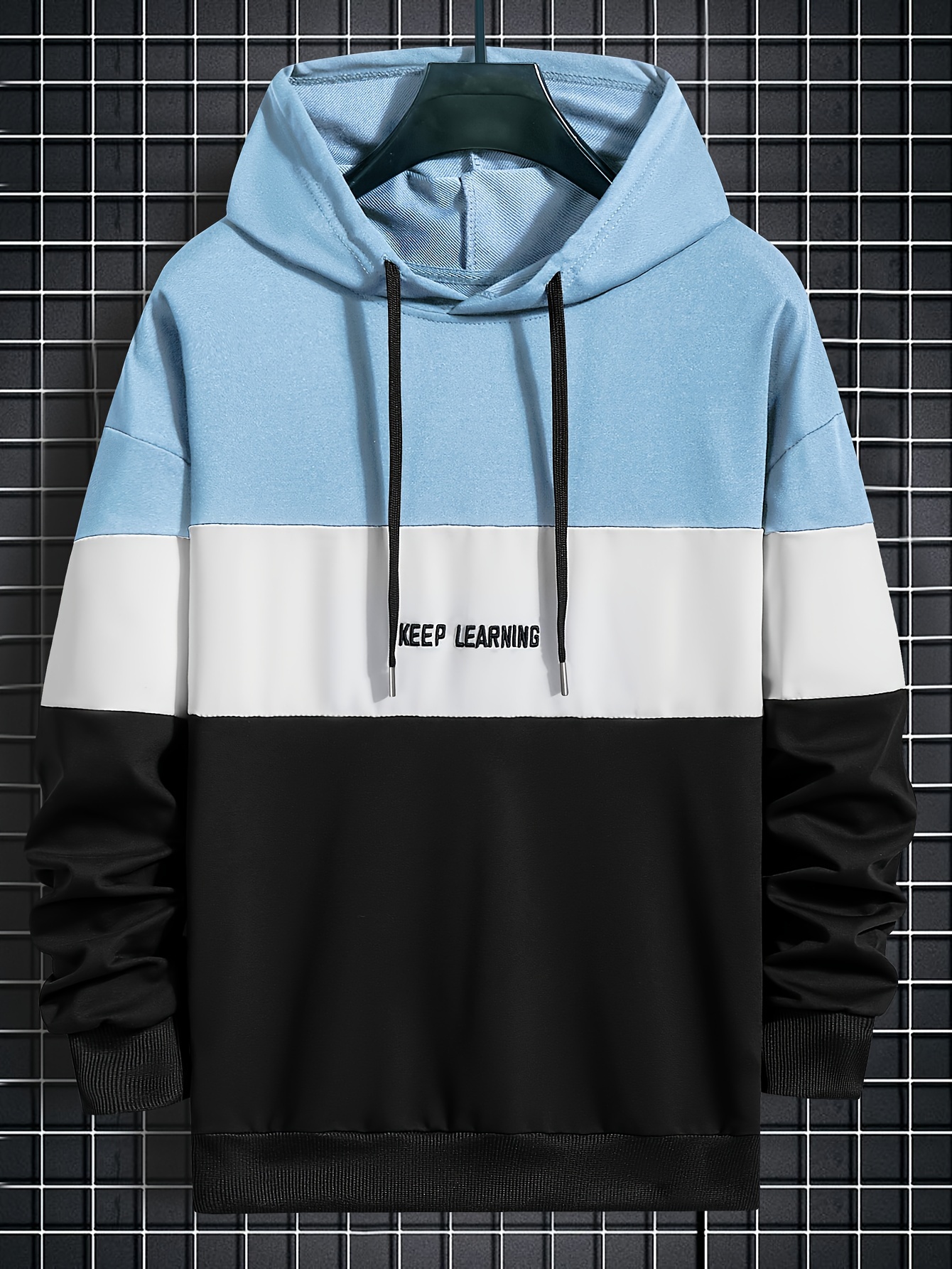 Letter Print Hoodie, Cool Hoodies For *'s Casual Color Hooded  Sweatshirt Streetwear For Winter Fall, As Gifts