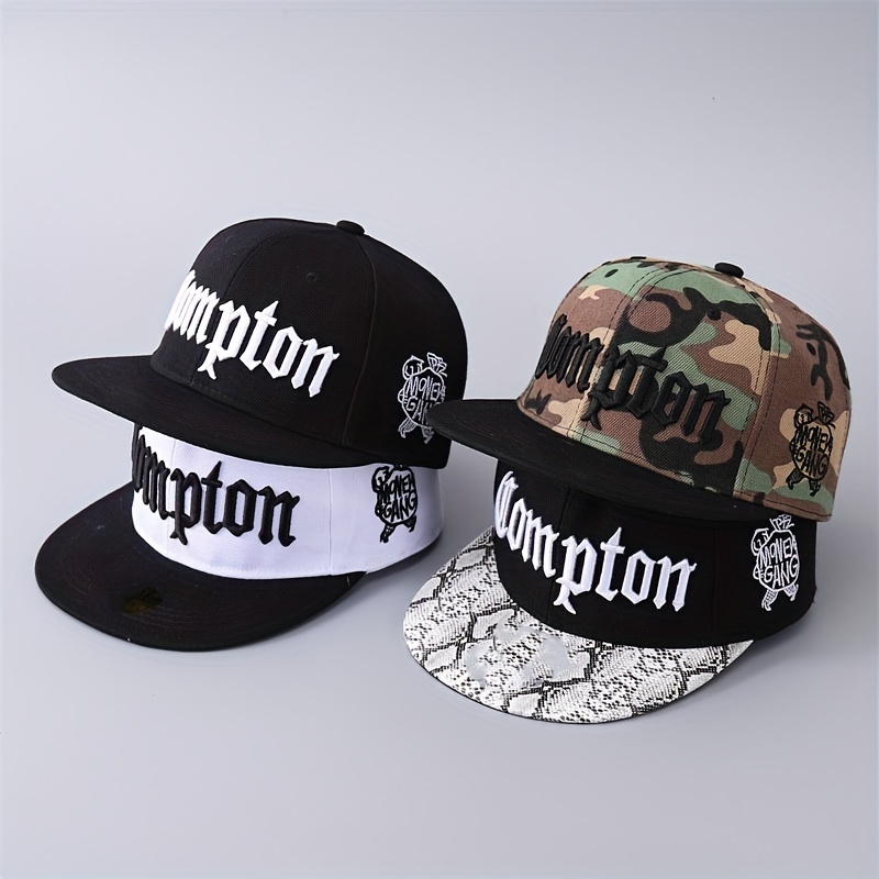 

Unisex Flat Brim Hip-hop Baseball Cap, Letter Embroidery Baseball Hat, Outdoor Peaked Hat For Daily Life For Women & Men