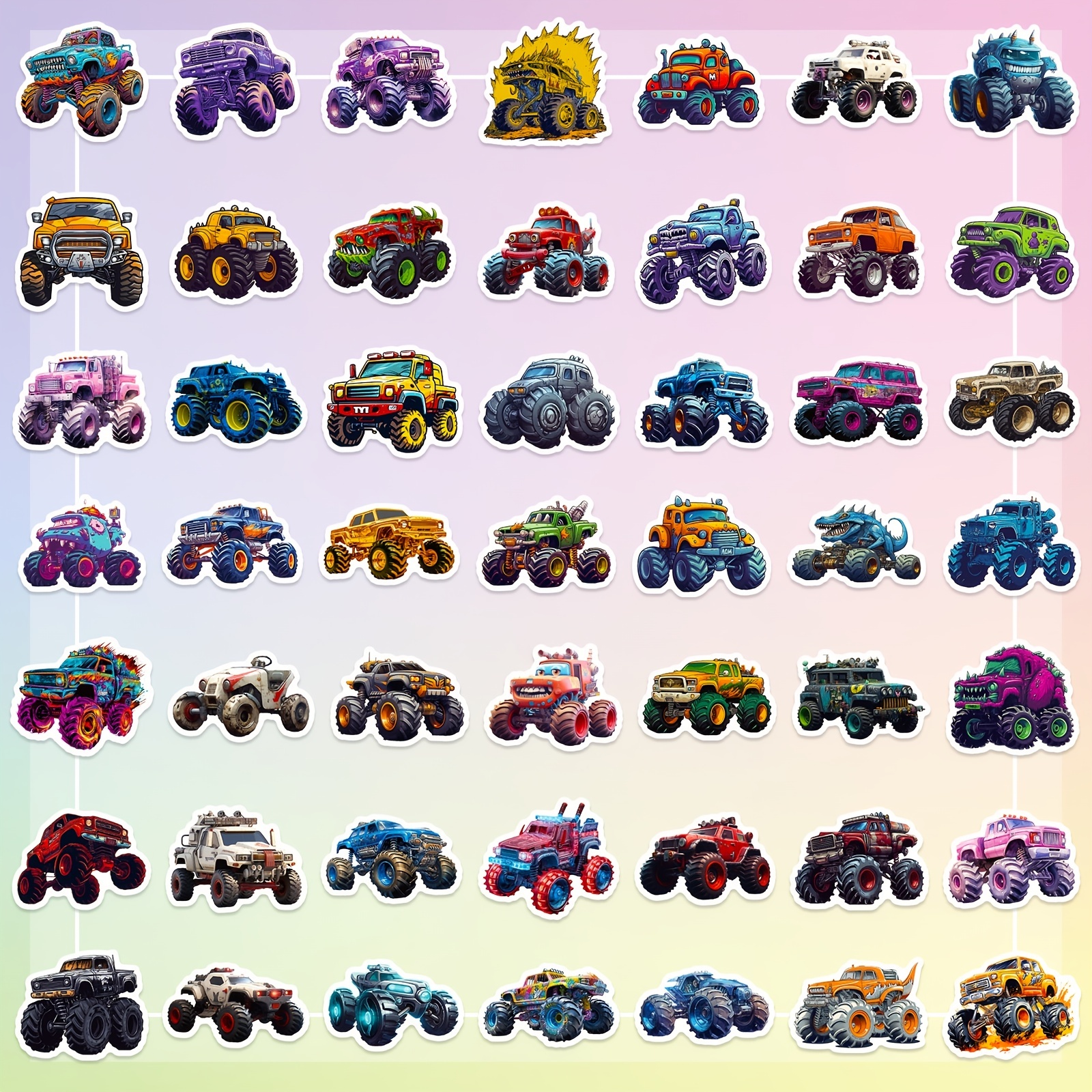 Monster Truck Stickers Truck Car Stickers Car Stickers - Temu