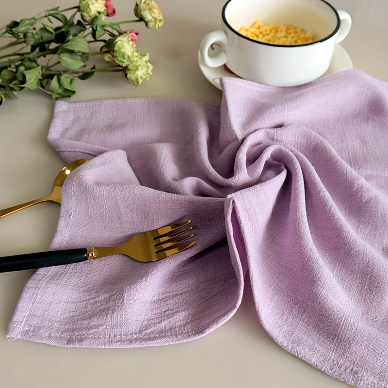Three-pcs Tea Towel Cotton Yarn-dyed Tea Towel Home Cloth Napkin Kitchen  Towel Set