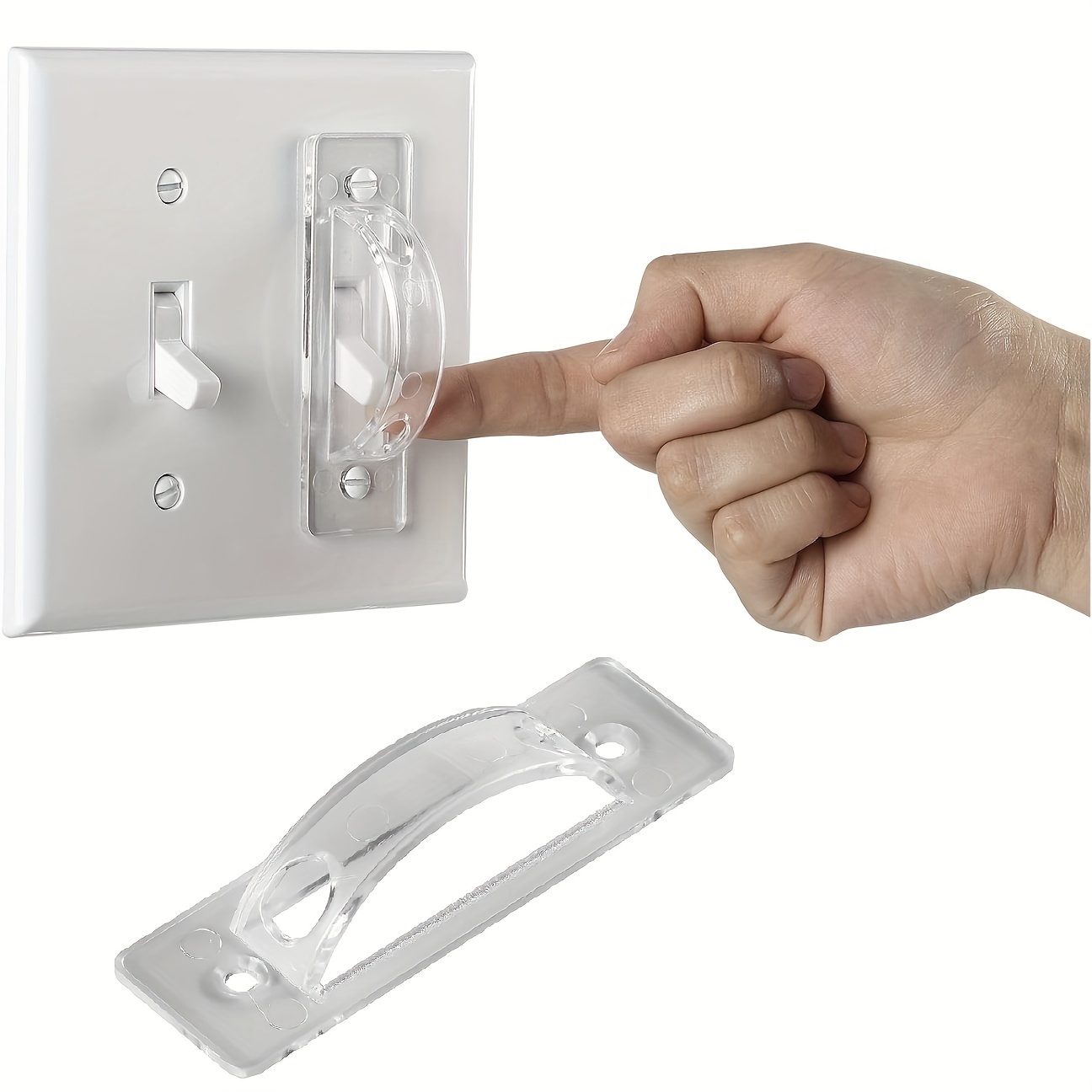 Bates - Placa de pared para interruptor de luz triple, paquete de 3,  blanco, cubierta de interruptor de luz triple, cubierta de interruptor de  luz de