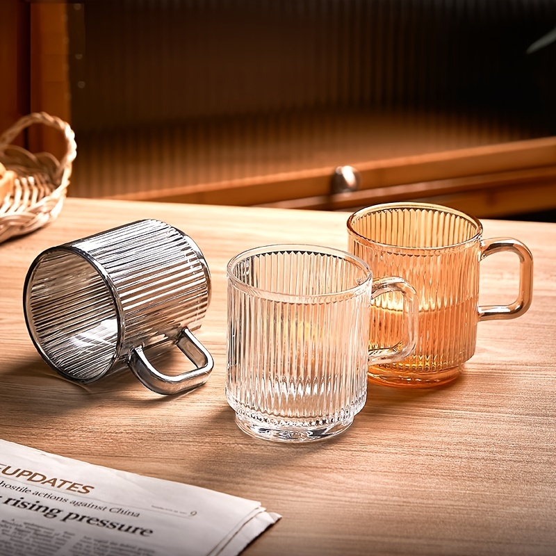 Lysenn Iridescent Glass Coffee Mug with Lid - Premium Classical