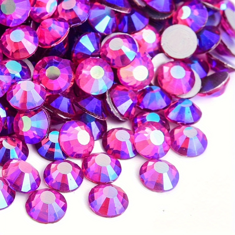 5000 piezas de diamantes ultra pequeños de 1.7 mm, diamantes de imitación  pequeños de cristal para manualidades, cristales iridiscentes, brillo AB de