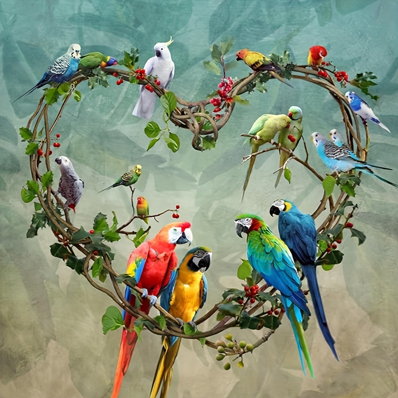 2pcs / Set Pájaros Decorativos Del Ornamento Del Jardín De Con La  Decoración forma forma forma Del 3 Sharpla Pájaros colgantes decorativos
