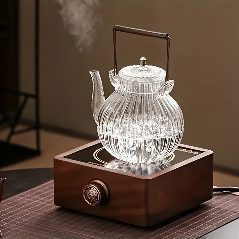 Mini Size Glass Teapot Tea Kettle-with Stainless Steel Removable