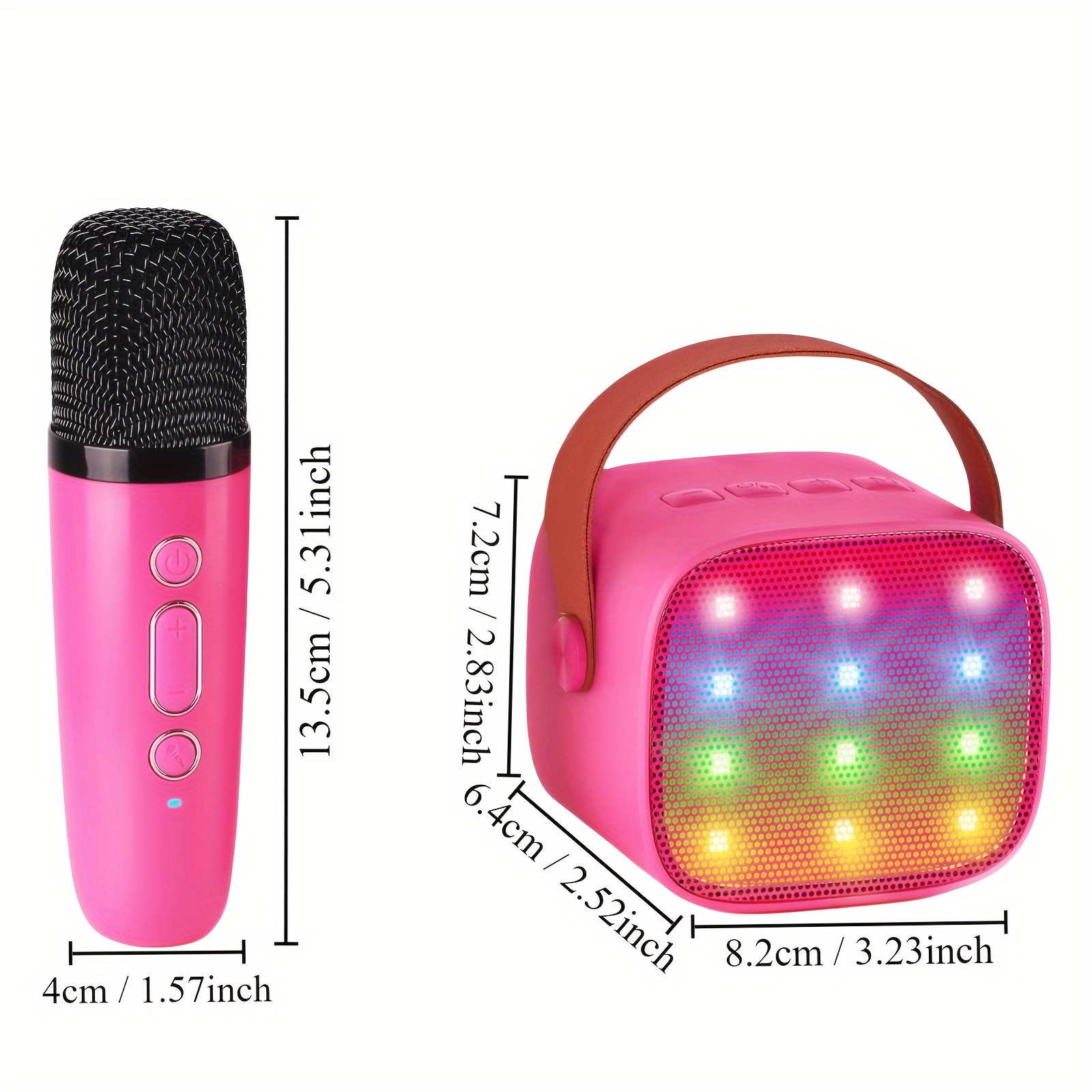 Microphone karaoké Bluetooth sans fil - Rechargeable pour enfants