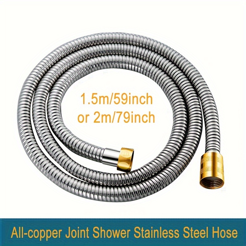 Electroplating Stainless Steel Shower Hose Flexible Use for