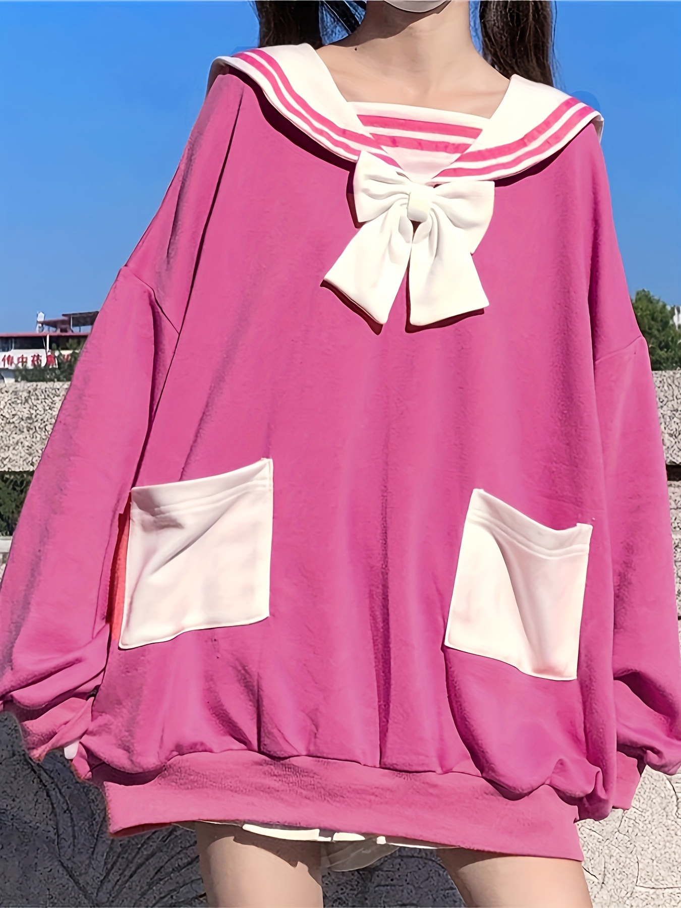 Is That The New Kawaii Contrast Lace Frill Trim Zip Up Hoodie ??
