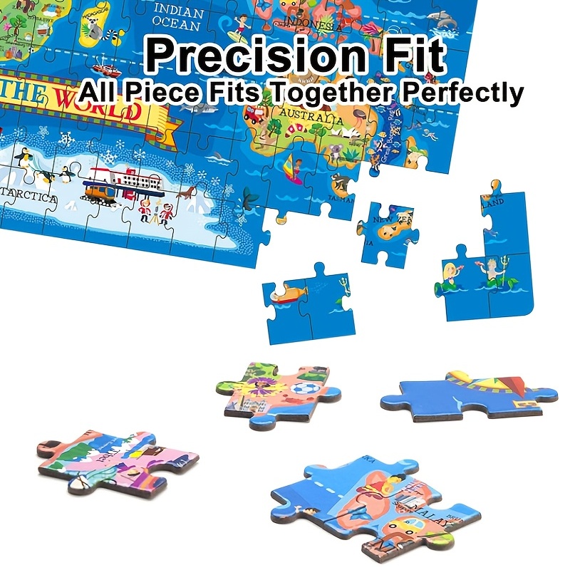 World Map Puzzle - Montessori Learning by Playing Materials – Montessori  Choice