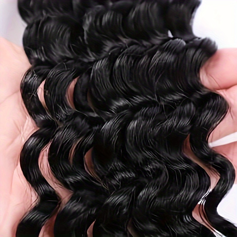 Deep Wave Bulk Human Hair For Braiding 100% Unprocessed Remy Human