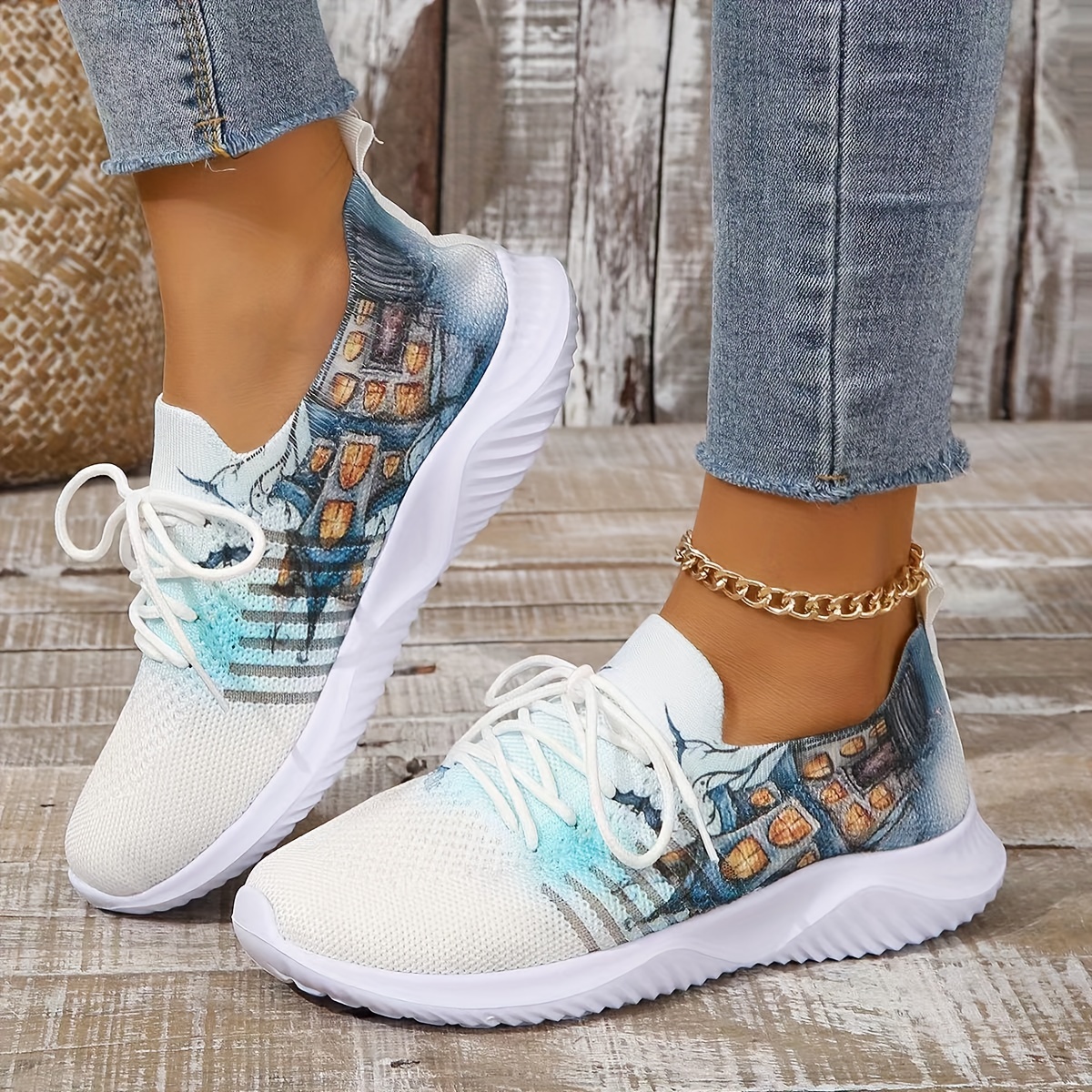 2021 Fashion Women Sneakers Casual Shoes Ladies Trainers White