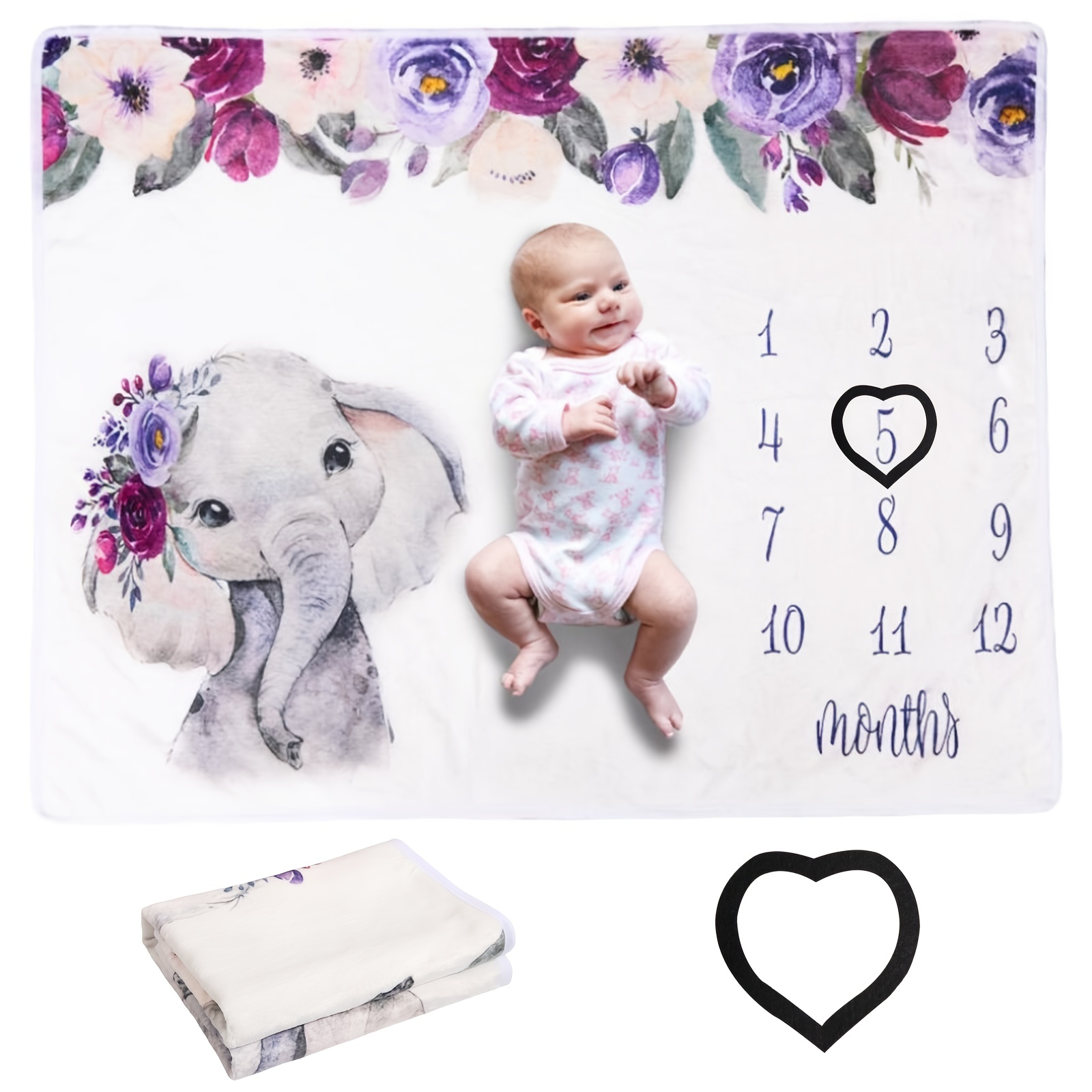 Baby birth month online blanket