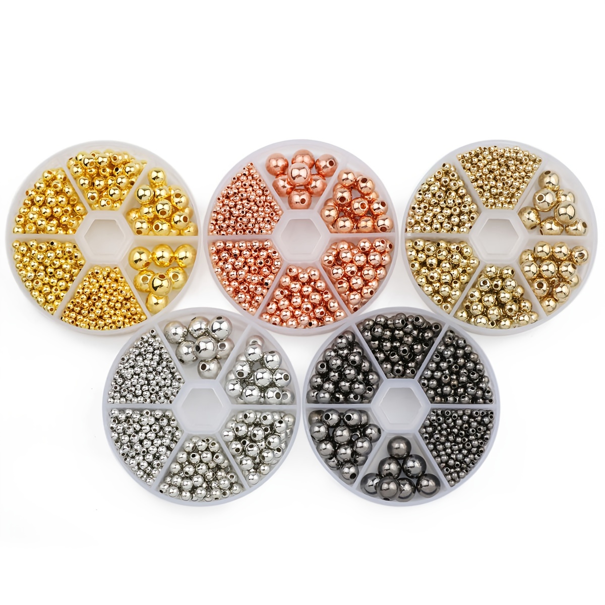 VERTICAL HOLE Yellow Flat Round Smiley Face Beads (6mm/8mm/10mm