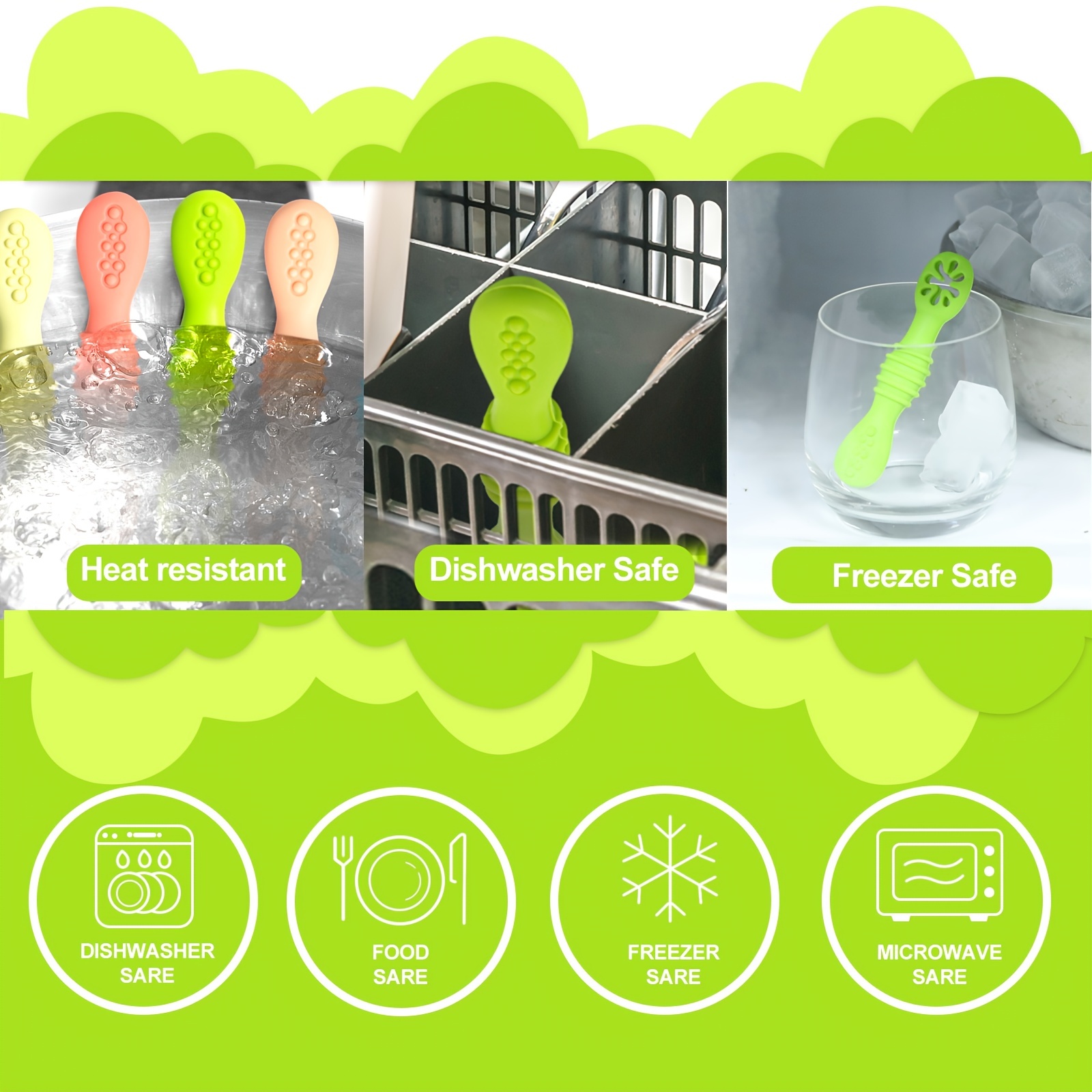 4 pièces cuillerée de sevrage、Cuillères pour enfants sans BPA、Cuillère à  café Silicone pour nouveau-né、Cuillère à sevrage Mam、Avec 1 boîte de  rangement. : : Bébé et Puériculture