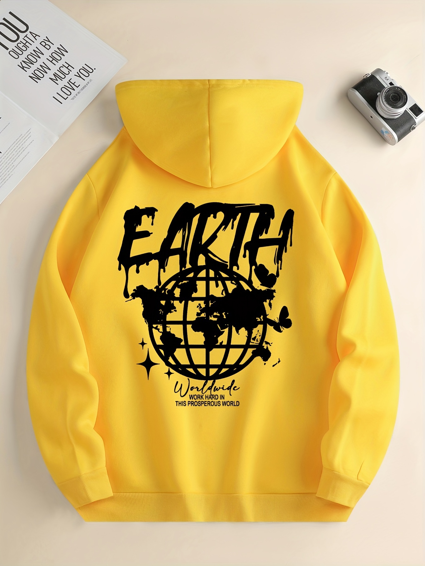 Yellow discount streetwear hoodie