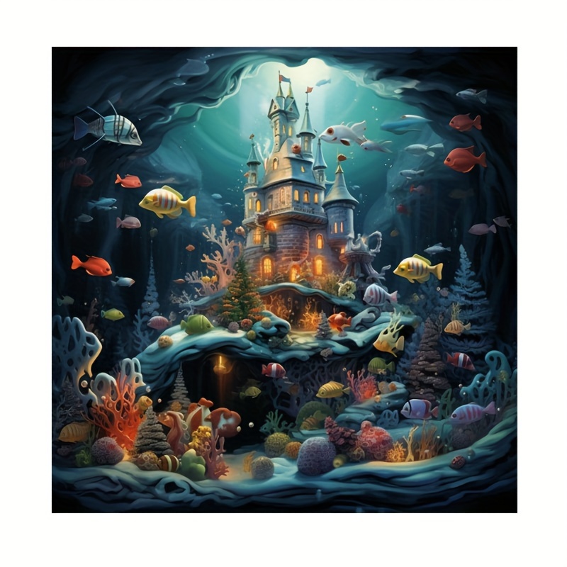 Puzzle 3D puzzle storage box: Underwater world