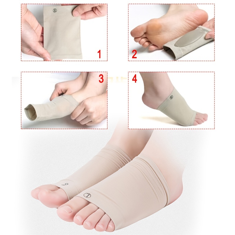 Orthotic Gel Cushion Arch Support Sleeves for Women Compression Bands
