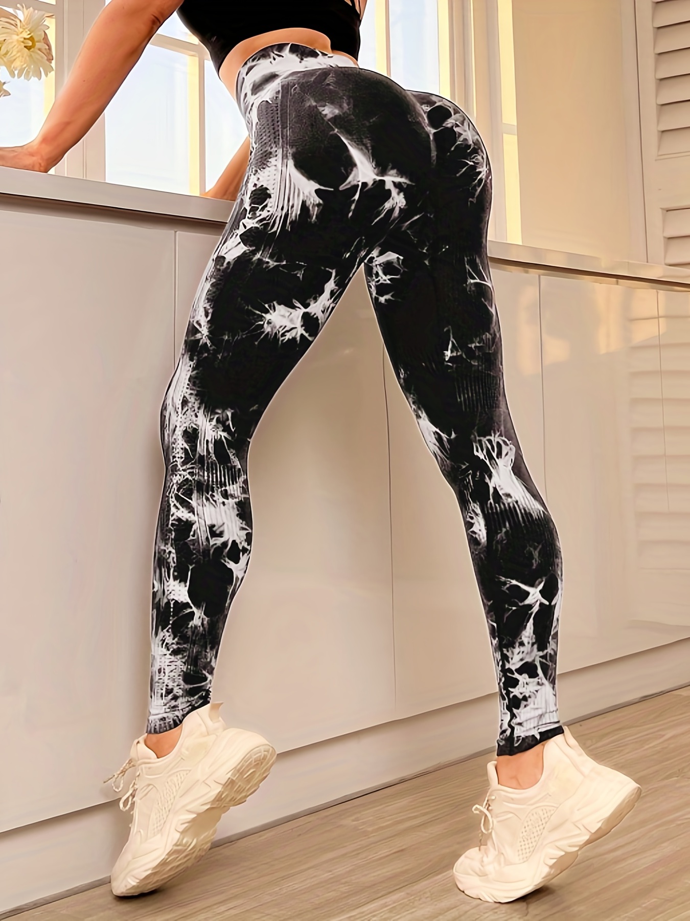 High Waist Tie Dye Yoga Leggings - Slimming and Comfortable Activewear for  Women