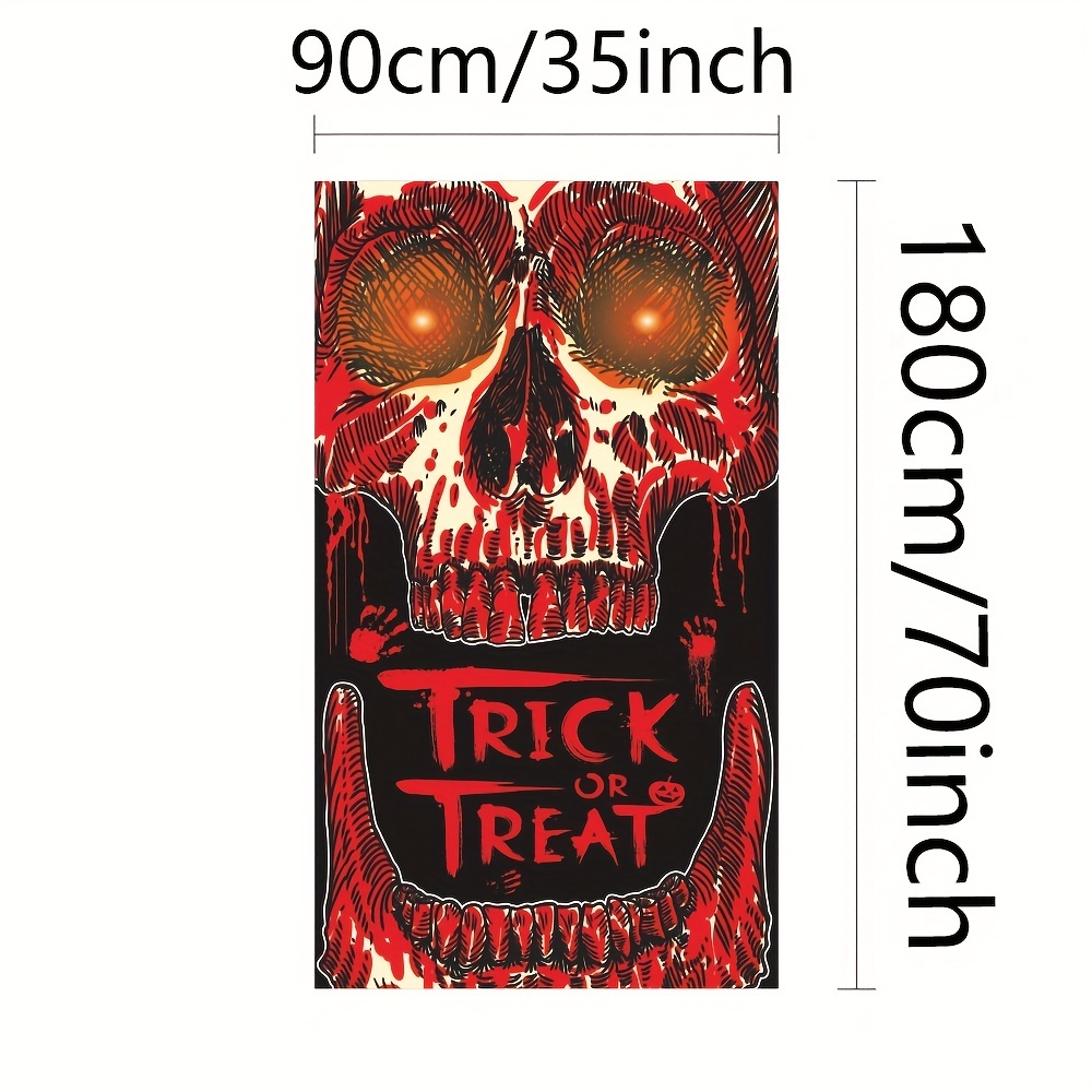  Large Halloween Decorations, Halloween Outdoor Decoration,  Halloween Door Sign Banner Decorations Outside, Scary Happy Halloween Home  House Apartment Decor, Eyeball Ghostly Figures Decorations Red : Home &  Kitchen