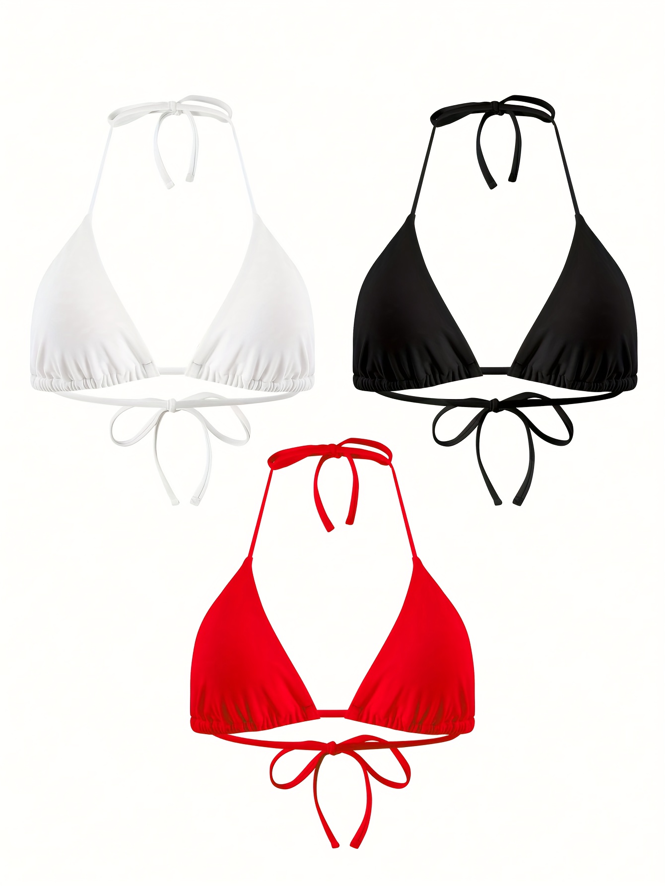 Bikini Tops  Triangle, Bandeau & Halterneck – In The Style