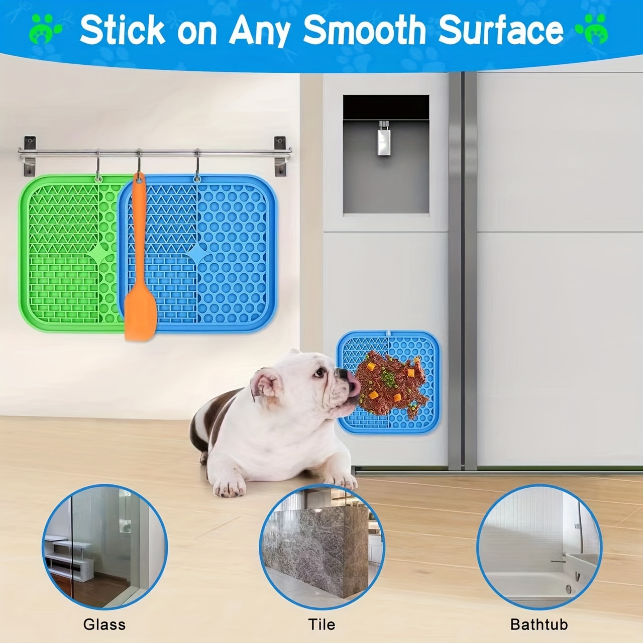 Pet Feeding And Bathing Distraction Pad Slow Feeder Mat With - Temu