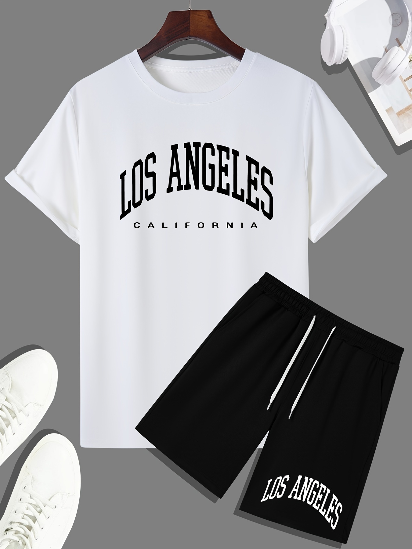 Los Angeles California Typography Set Of Athletic Print For Tshirt