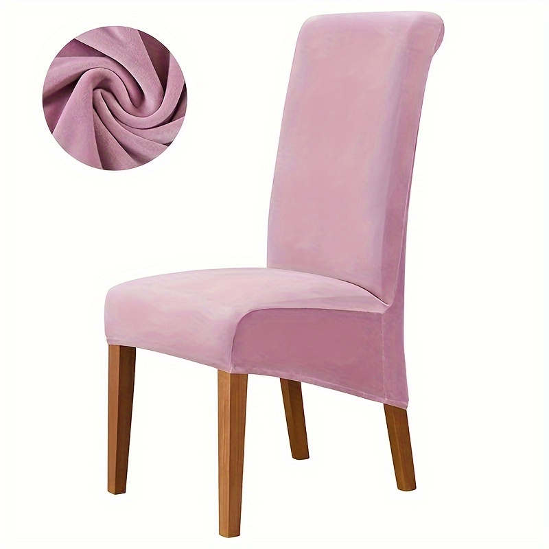 Velvet Long Back Chair Cover Stretch Chair Slipcover Temu