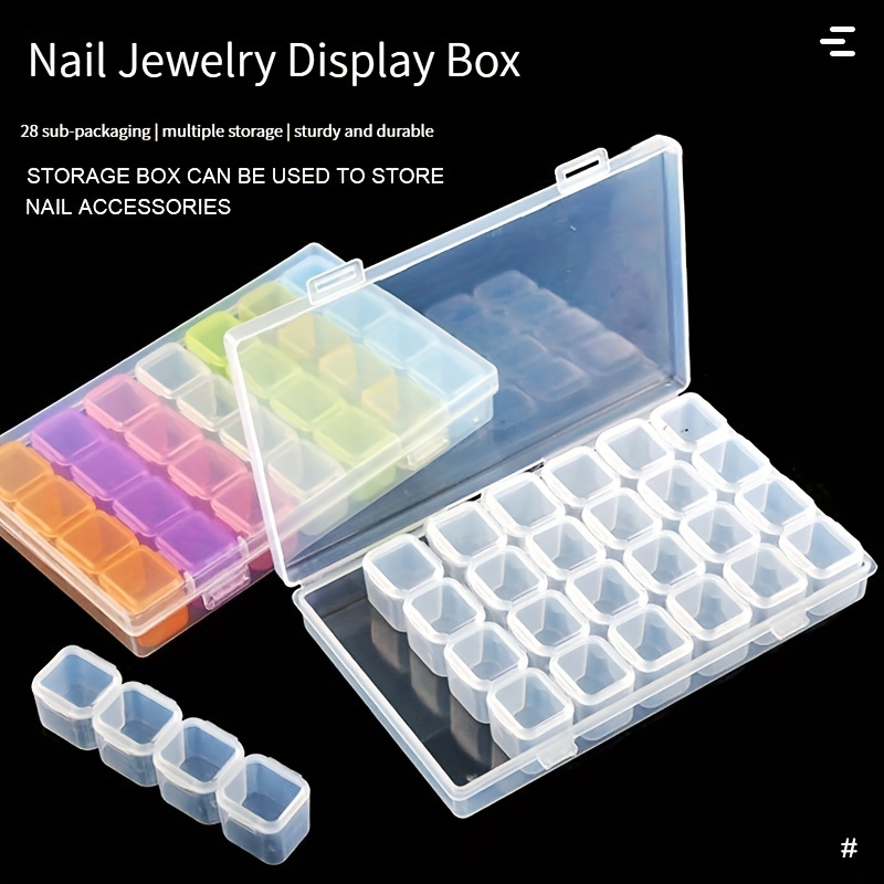 Manicure Tools 28 Grid Box Storage Box Nail Box