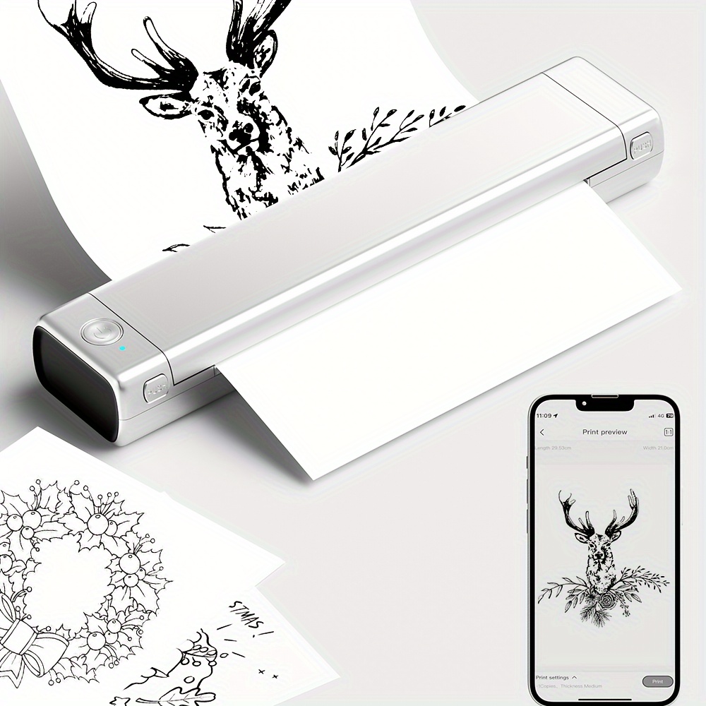 Wireless Thermal Printer Tattoo Transfer Copier - Temu