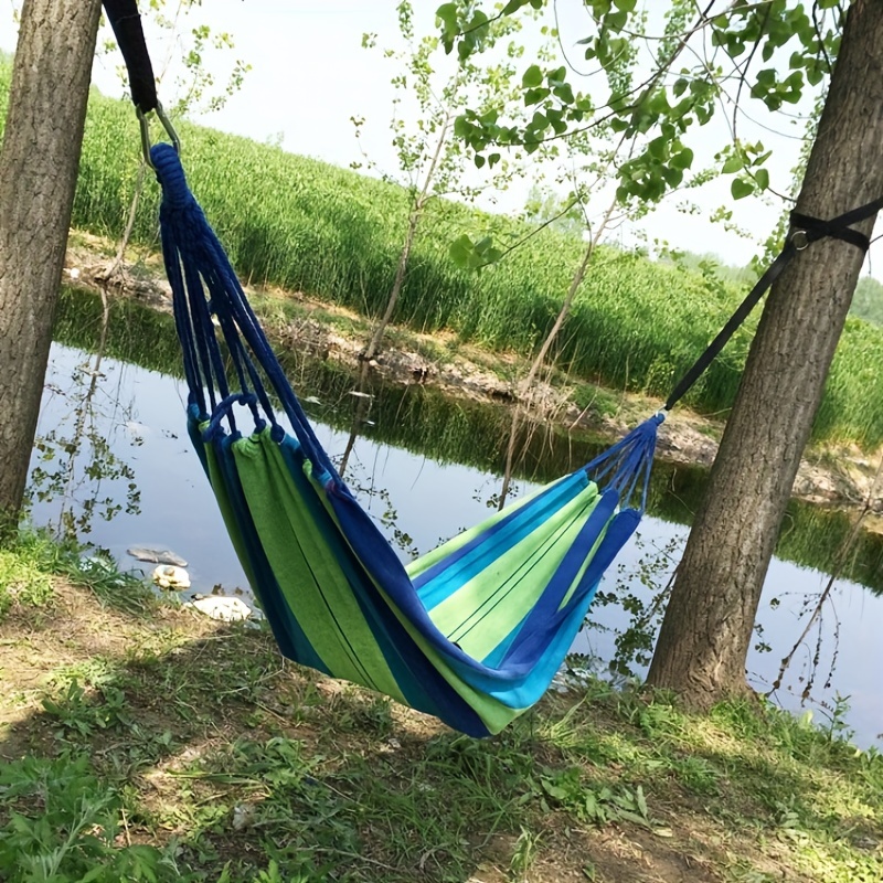 Canvas Hammock Swing Chair for Relaxation and Comfort