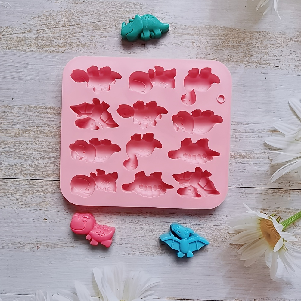 Dinosaur Silicone Chocolate Mold DIY Cartoon Animals Candy Fondant