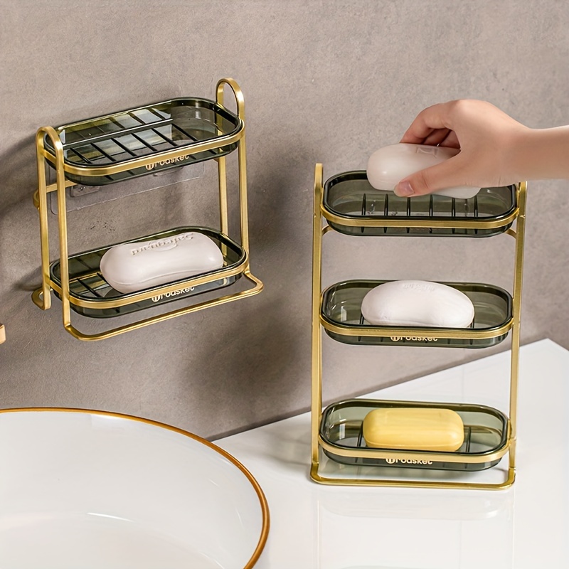 BE-TOOL Multifunctional Soap Dish with Drainage Hole Soap Box Soap